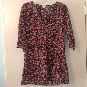 J. Crew flamingo tunic 🦩